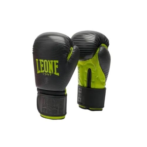 Leone1947 Waves Guantoni Boxe Pelle Sintetica 16 Oz Neri