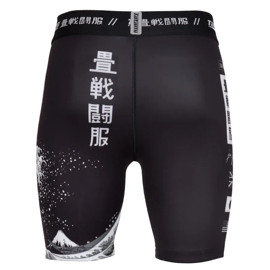 Tatami Kanagawa Shorts MMA Uomo Neri Vale Tudo 8"