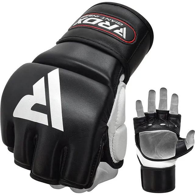 RDX T1 Leather Guanti MMA Allenamento Pelle Vera