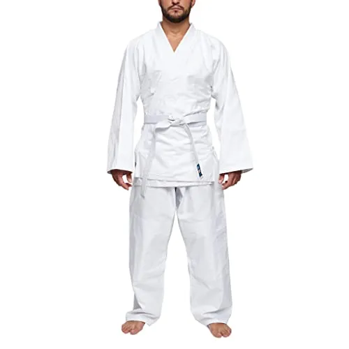 Leone1947 Judogi kimono judo 160 cotone cintura bianca