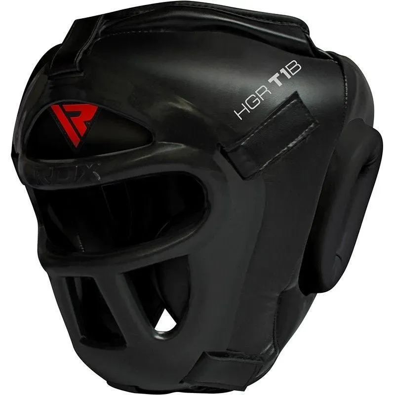RDX T1 Casco Boxe Pelle con Maschera Removibile