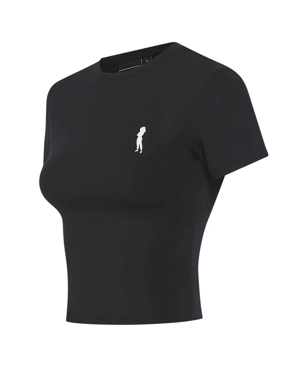 Tatami Helena Cropped T-Shirt Donna Nero Elasticizzato