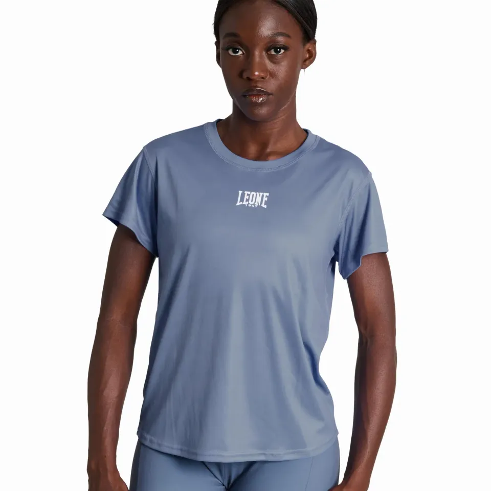 Leone1947 Logo ABX153 t-shirt donna grigio blu