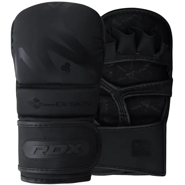 RDX T15 Noir guanti MMA sparring pelle resistente