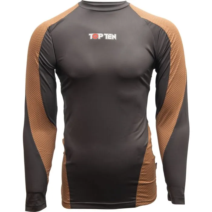 TOP TEN Budo Power Ink rash guard MMA elasticizzato