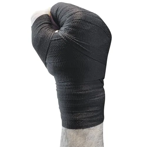 Meister Bende Elastiche Boxe Nero 10 Rotoli Garza 381 cm