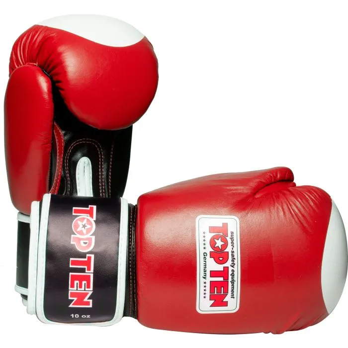 TOP TEN WAKO guanti boxe pelle kickboxing
