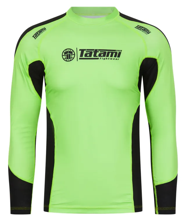 Tatami Technical Long Sleeve rash guard verde