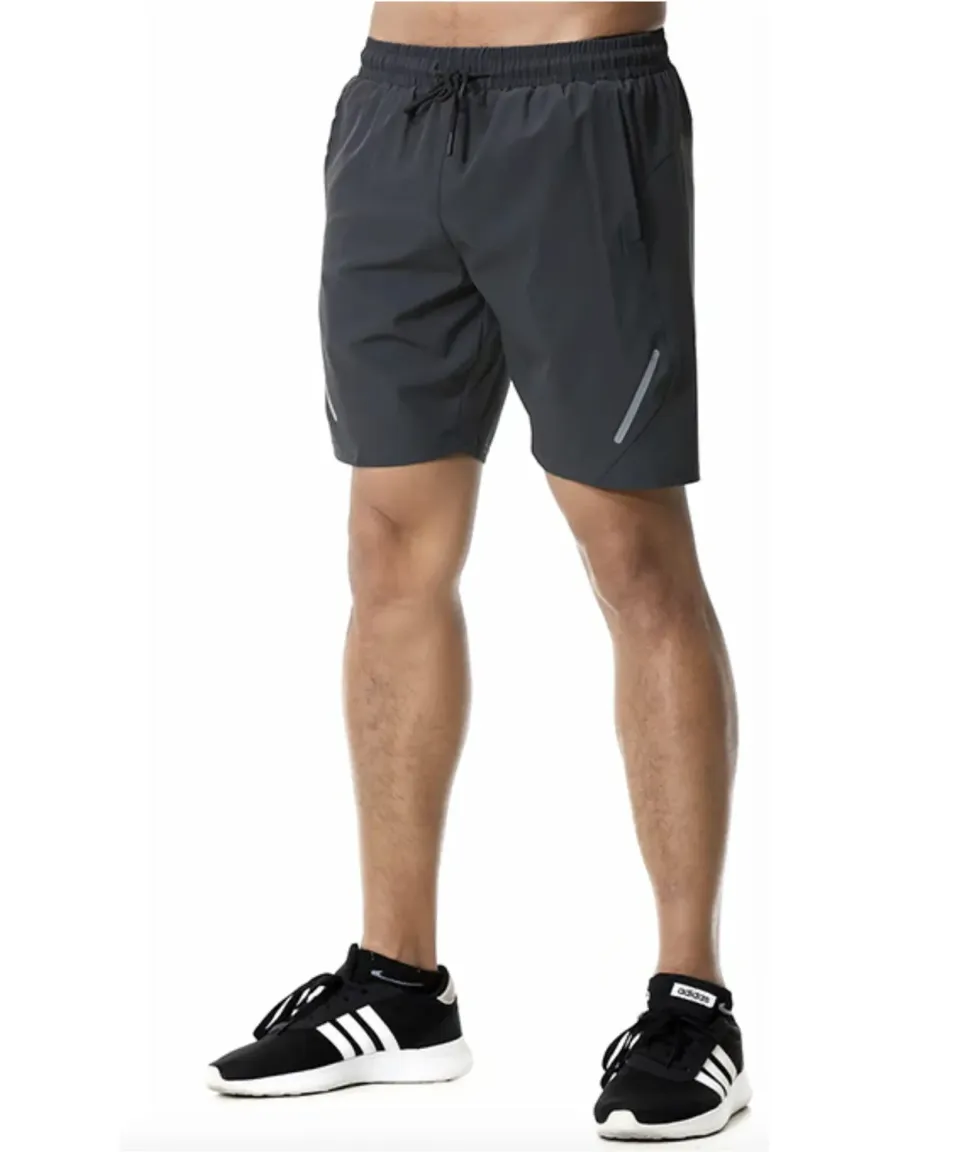 TAO Pantaloncini Sportivi Leggeri Grigio XXXL Tasche Zip