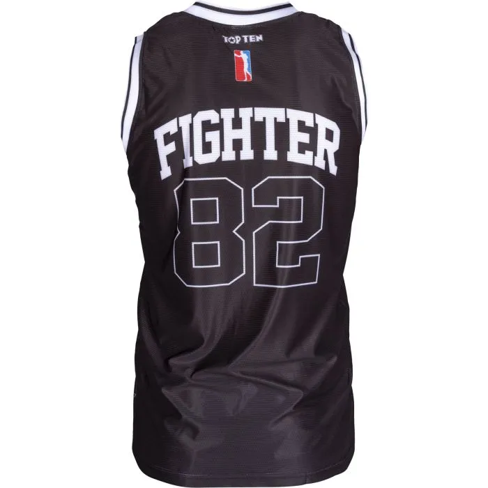 TOP TEN Fighter Jersey canotta fitness poliestere
