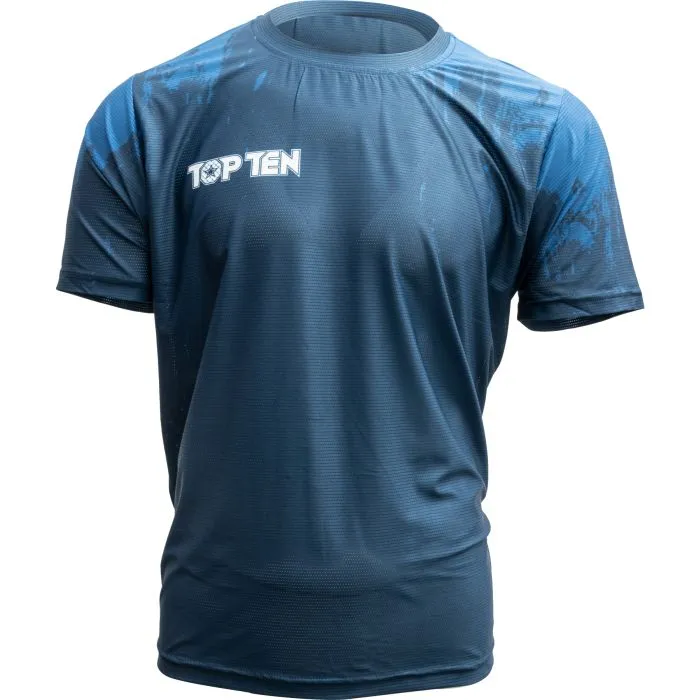 TOP TEN Power Ink t-shirt MMA fitness poliestere nera