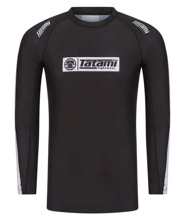 Tatami Fightwear IBJJF Ranked rash guard maniche lunghe nera