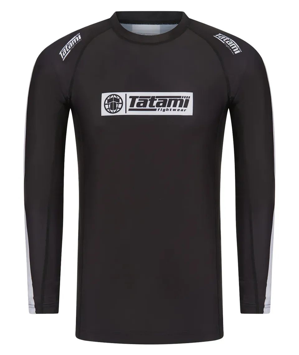 Tatami Fightwear IBJJF Ranked rash guard maniche lunghe nera