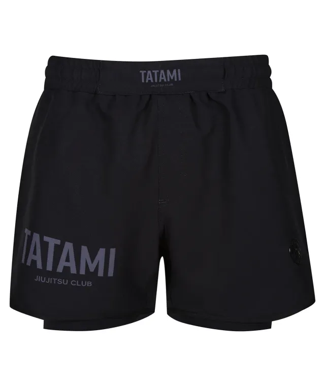 Tatami JJ Club Hybrid High Cut shorts grappling neri