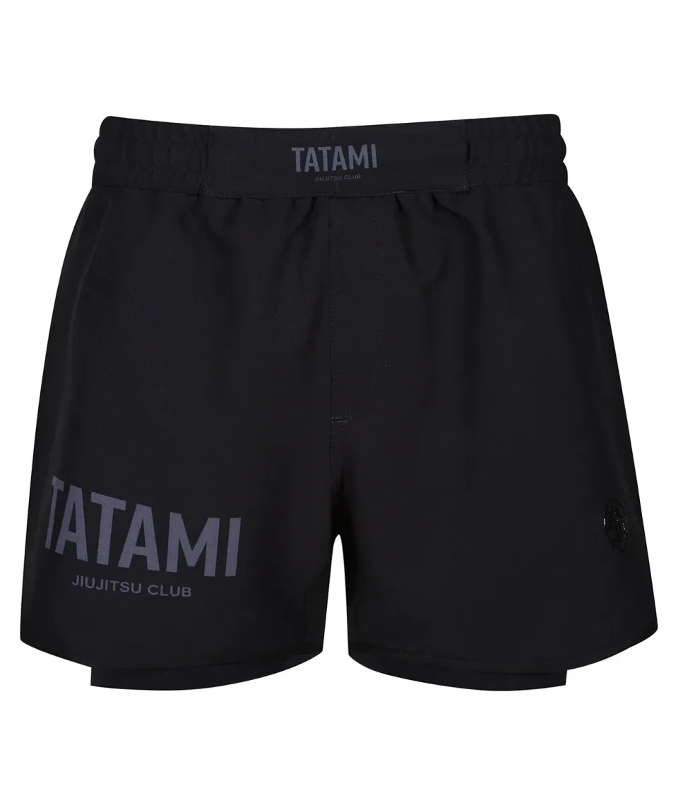 Tatami JJ Club Hybrid High Cut shorts grappling neri