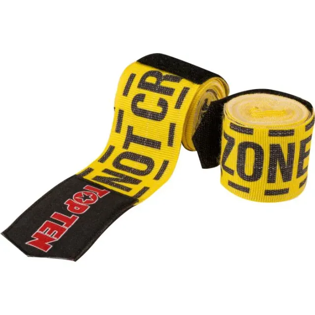 TOP TEN Boxing Zone bendaggi elastici nero-giallo boxe