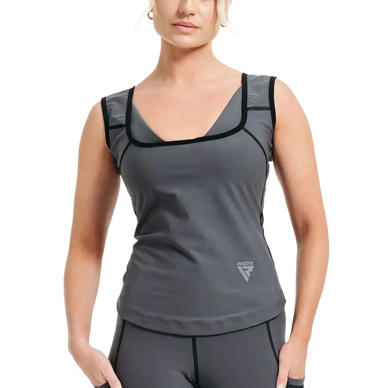 RDX W1 gilet sauna donna nero S