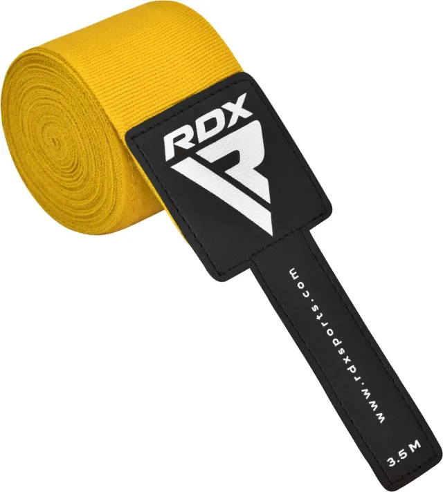 RDX IBA fasce boxe bendaggi mani gialle 4,5 m