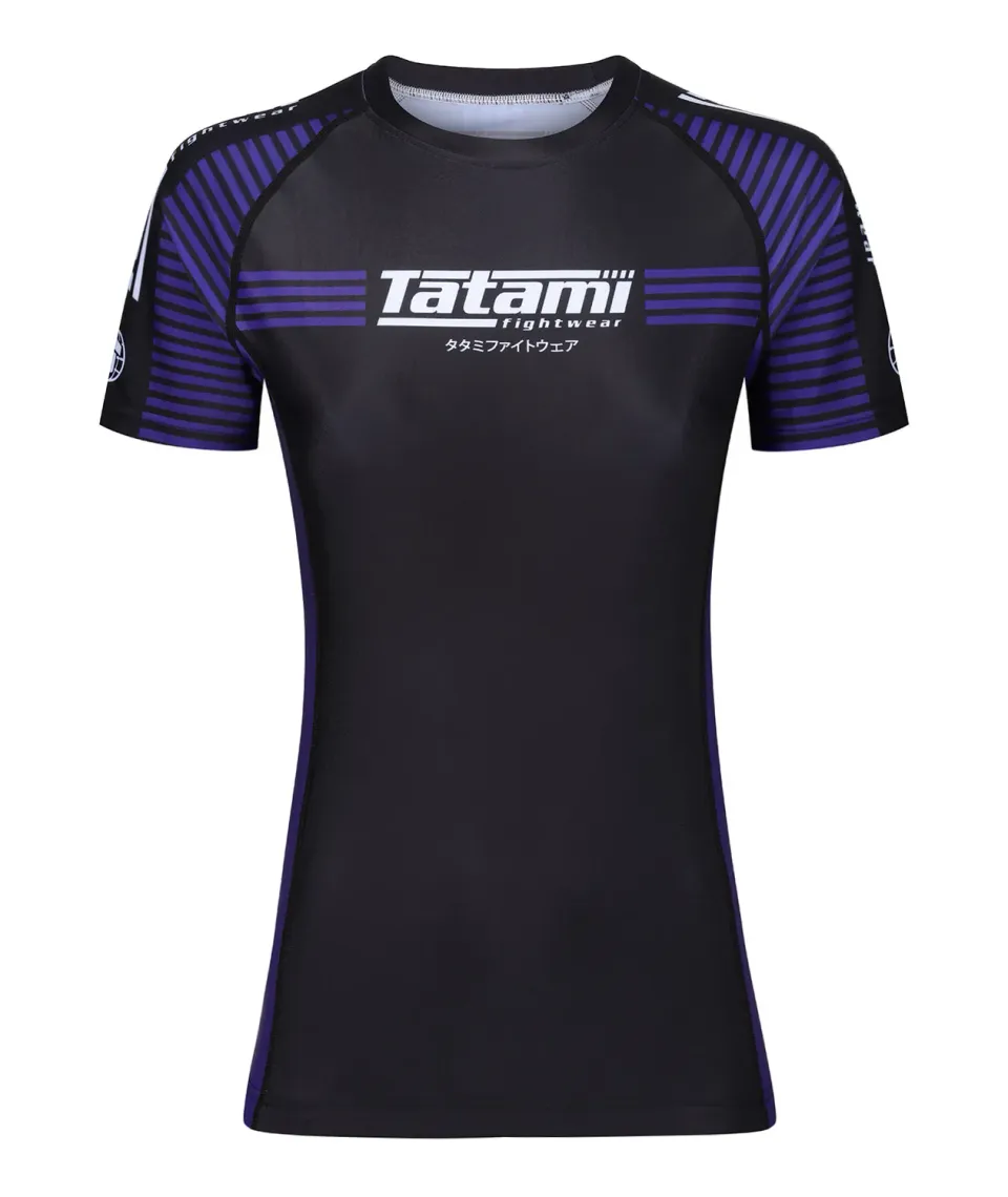 Tatami Ranked rash guard donna viola manica corta