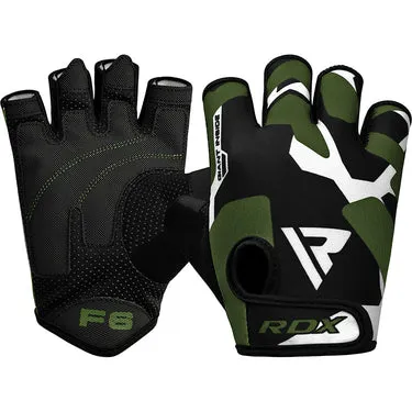 RDX F6 Guanti Palestra Fitness Lycra Grip Mimetici
