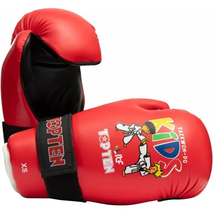 TOP TEN ITF Kids guanti mani aperte taekwondo