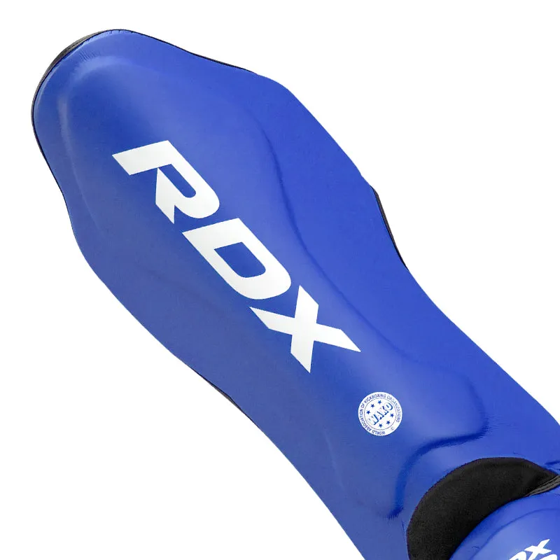 RDX WAKO T1 parastinchi kickboxing blu neoprene