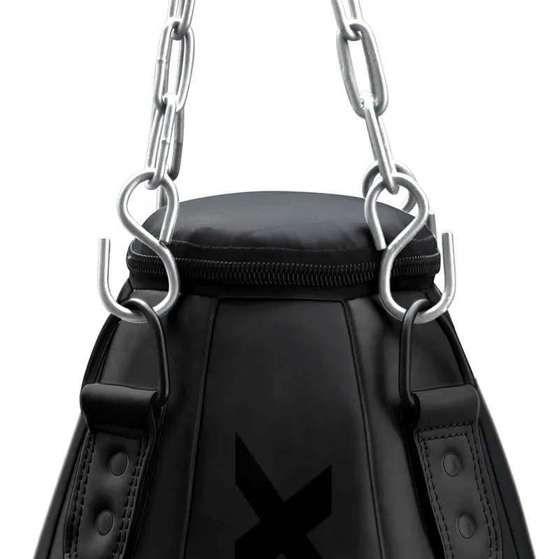 RDX Sacco Boxe Maize Nero Riempito Pelle Sintetica
