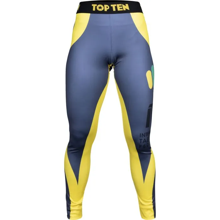 TOP TEN ITF Color Leggings allenamento elasticizzati