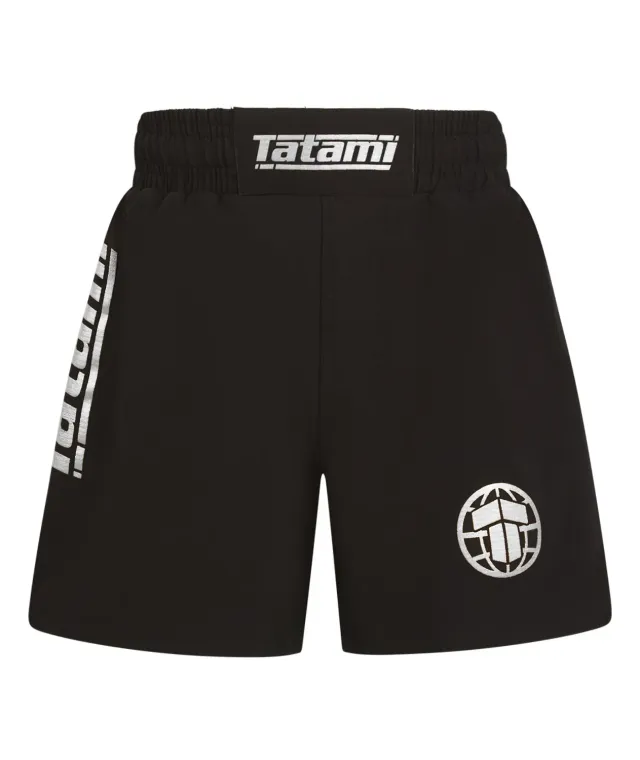 Tatami Fightwear Pro Grappling shorts bambino neri elastici