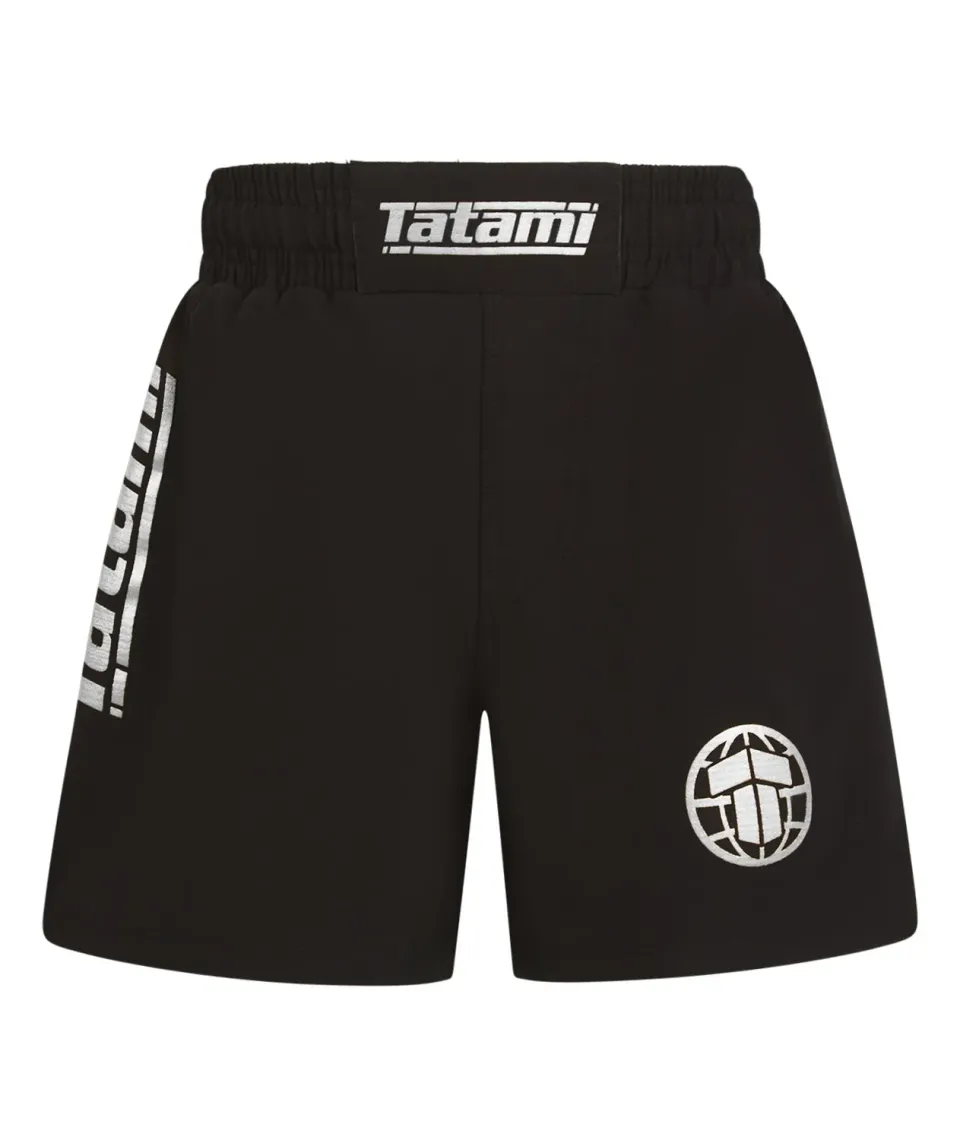 Tatami Fightwear Pro Grappling shorts bambino neri elastici