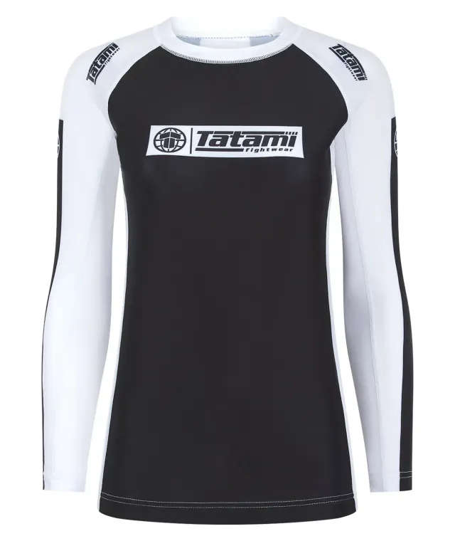 Tatami IBJJF Ranked Rash Guard Manica Lunga Donna Bianca
