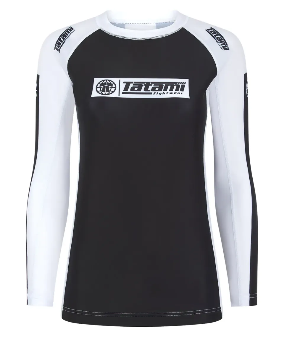 Tatami IBJJF Ranked Rash Guard Manica Lunga Donna Bianca