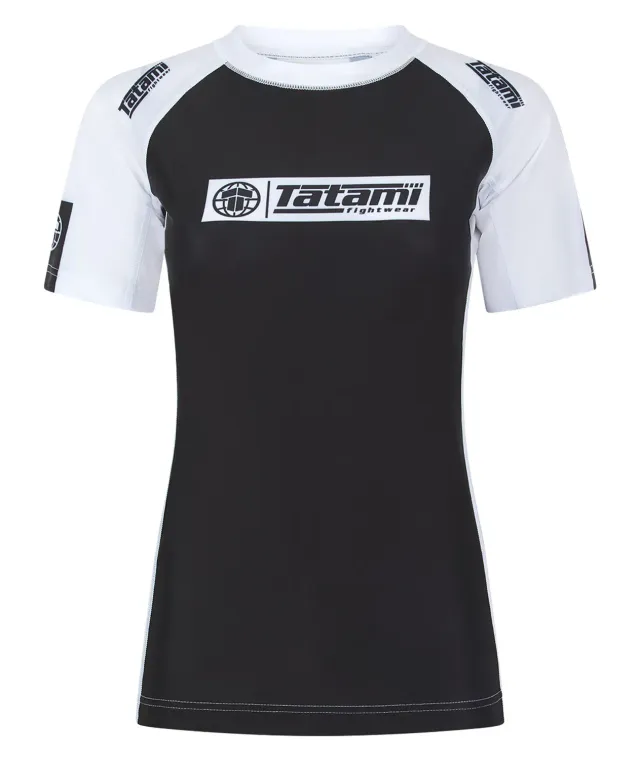Tatami IBJJF Ranked Rash Guard donna maniche corte bianca
