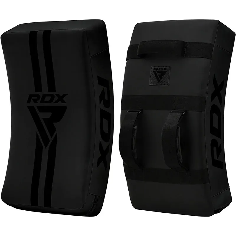 RDX T1 Scudo Calci Curvo Pelle Nero Allenamento
