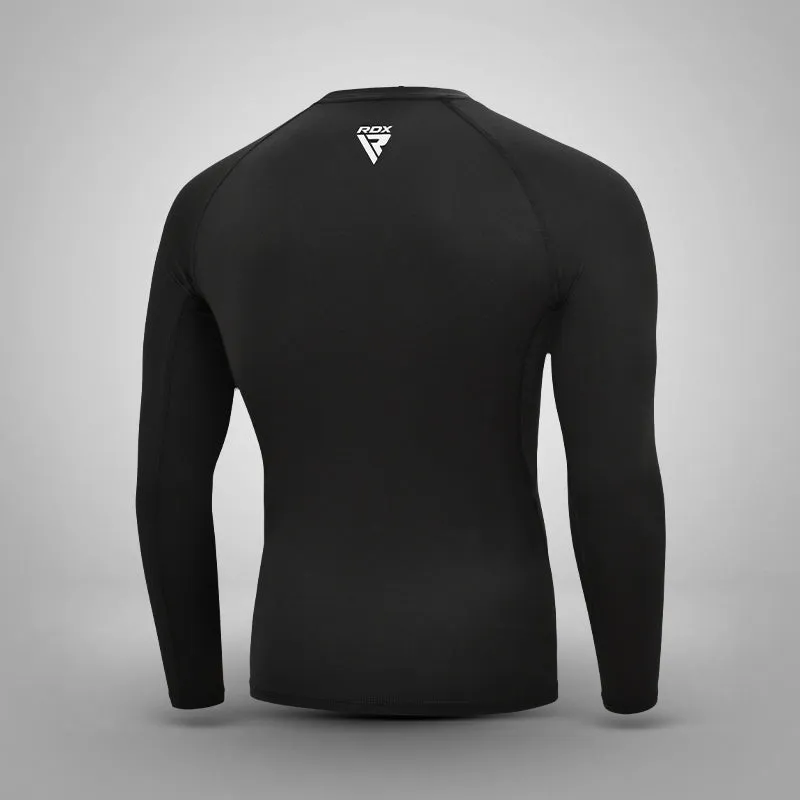 RDX Brave B1 Rash Guard Nera Uomo Compressione