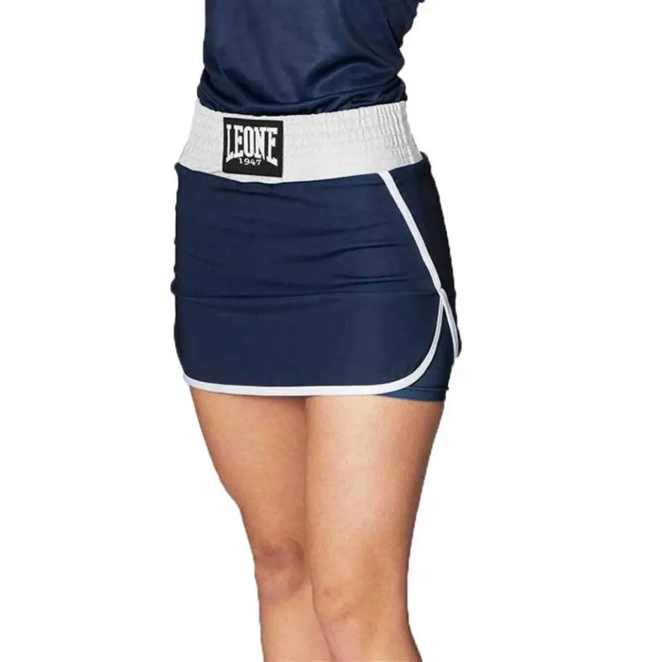 Leone1947 Gonnellino Boxe Donna Blu con Scaldamuscolo