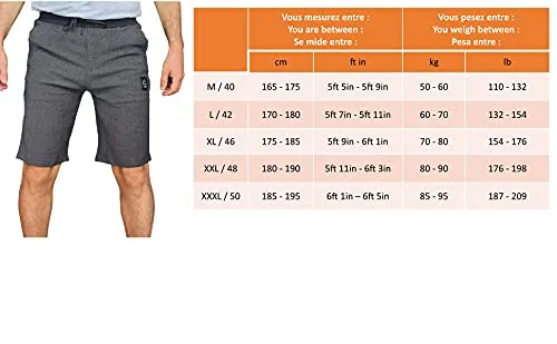 TAO Leggeri pantaloncini grigi tasche uomo XXXL