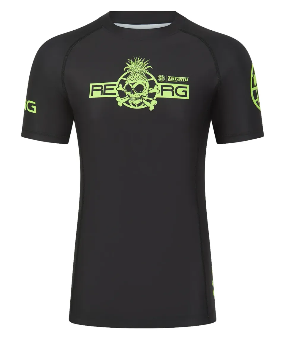 Tatami Reorg The World Rash Guard Nero Verde Neon Leggera