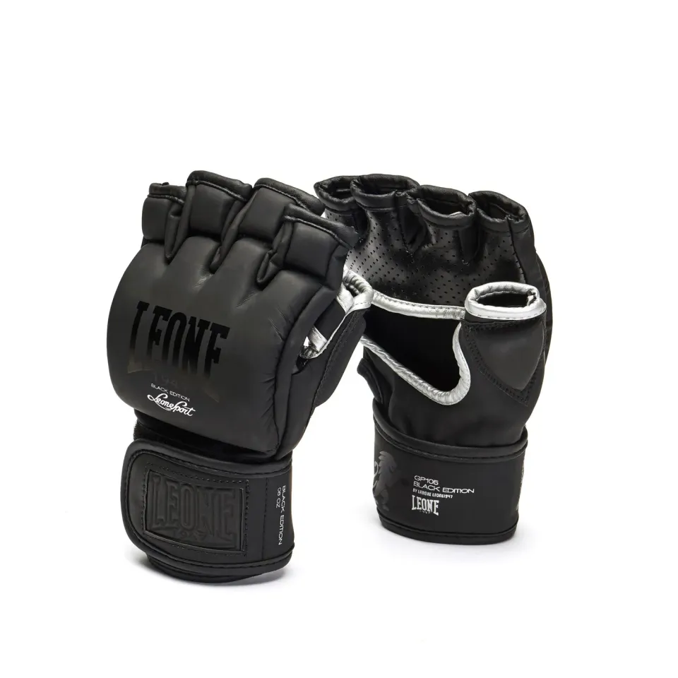 Leone 1947 Black Edition guanti mma M velcro