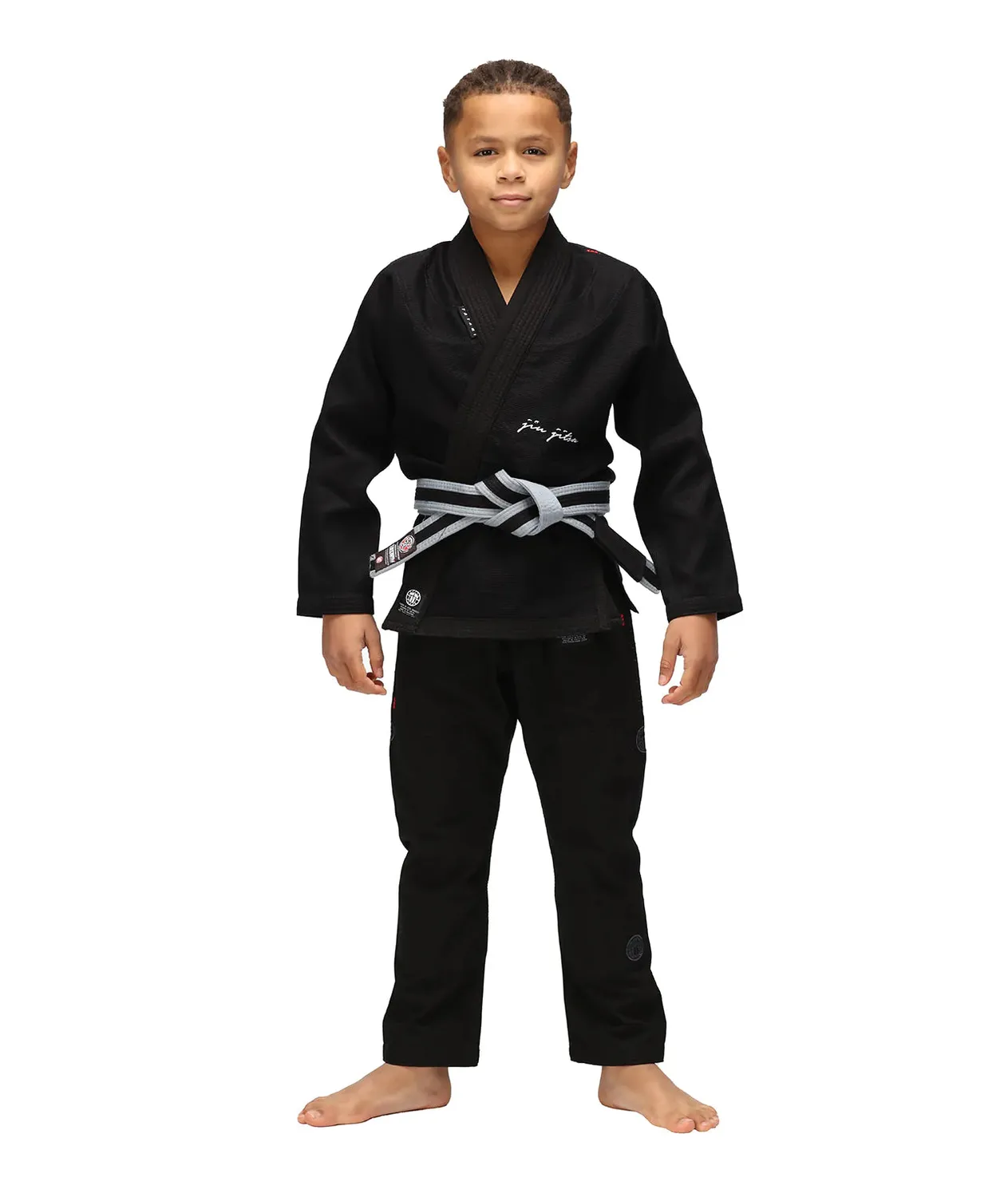 Tatami Fightwear Elements Superlite Kimono BJJ Bambino Nero Leggero