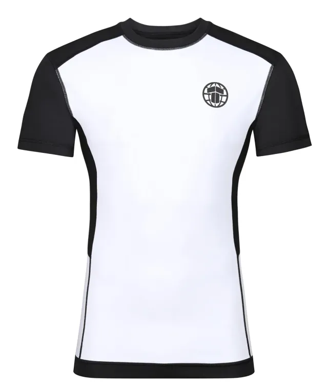 Tatami Fightwear Pro Rash Guard bianca manica corta uomo