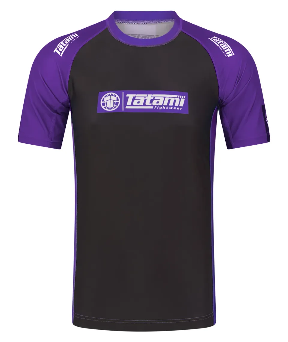 Tatami Fightwear IBJJF Rash Guard Viola Manica Corta
