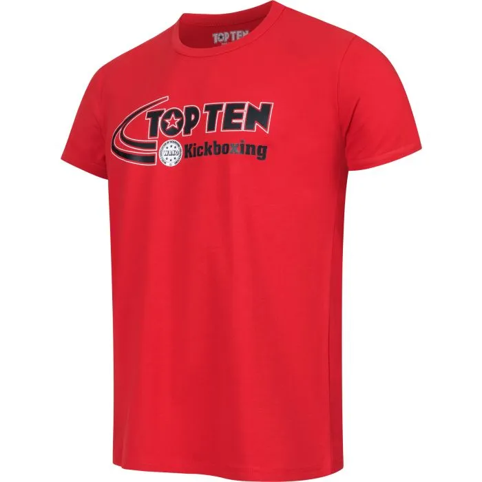 TOP TEN Elastic Kickboxing T-Shirt in Cotone