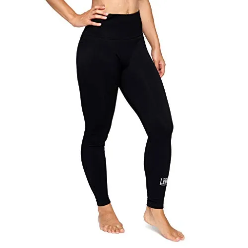 Leone1947 ABX125 leggings donna seamless nero vita alta