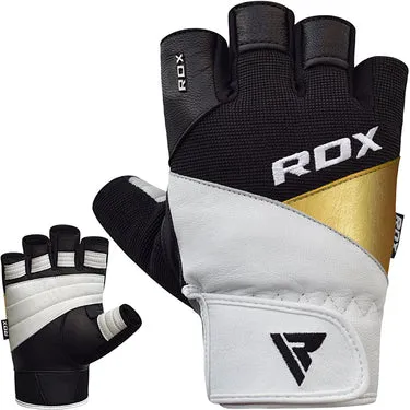 RDX S11 Guanti Palestra Pelle Mezza Dita Uomo