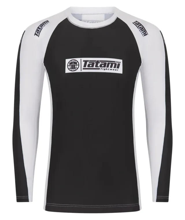 Tatami IBJJF Ranked Rash Guard maniche lunghe bianco