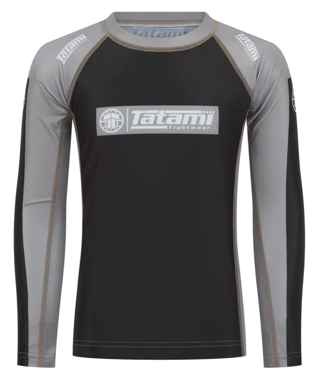Tatami Ranked Rash Guard BIMBO Manica Lunga Grigia IBJJF