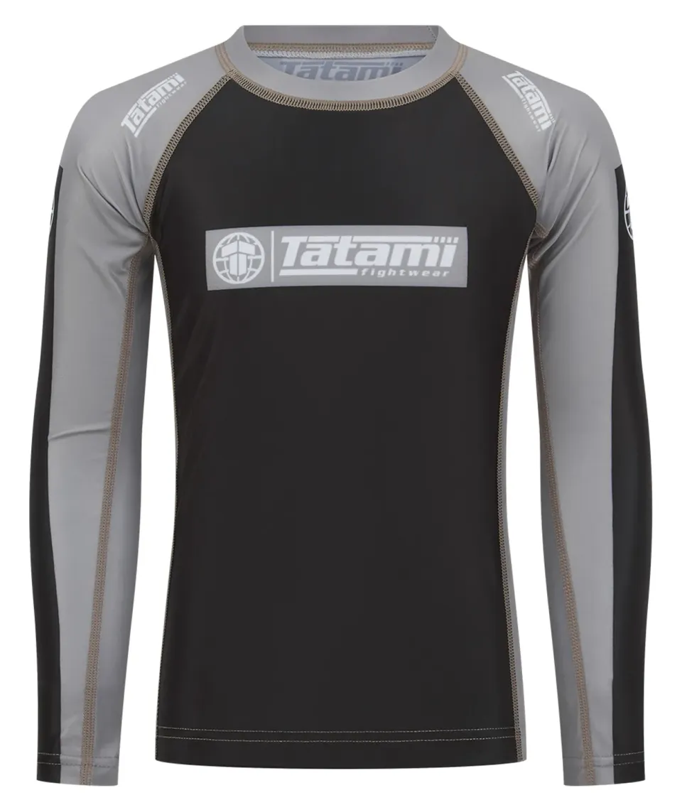 Tatami Ranked Rash Guard BIMBO Manica Lunga Grigia IBJJF