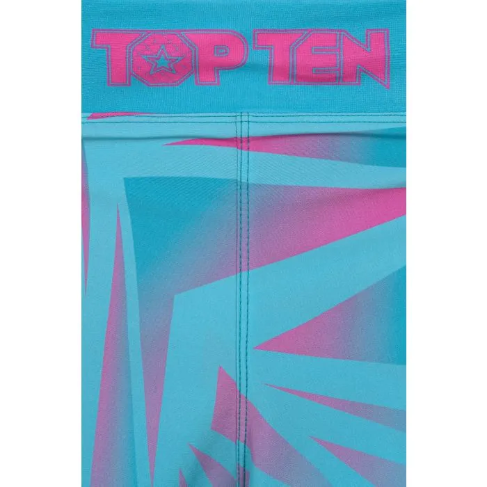 TOP TEN Power Ink Borrado shorts MMA con interno
