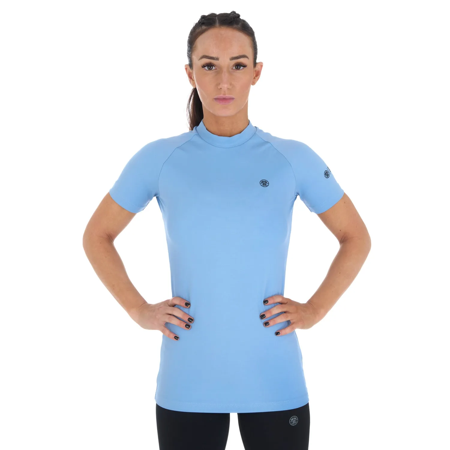 Tatami Fusion rash guard donna maniche corte blu